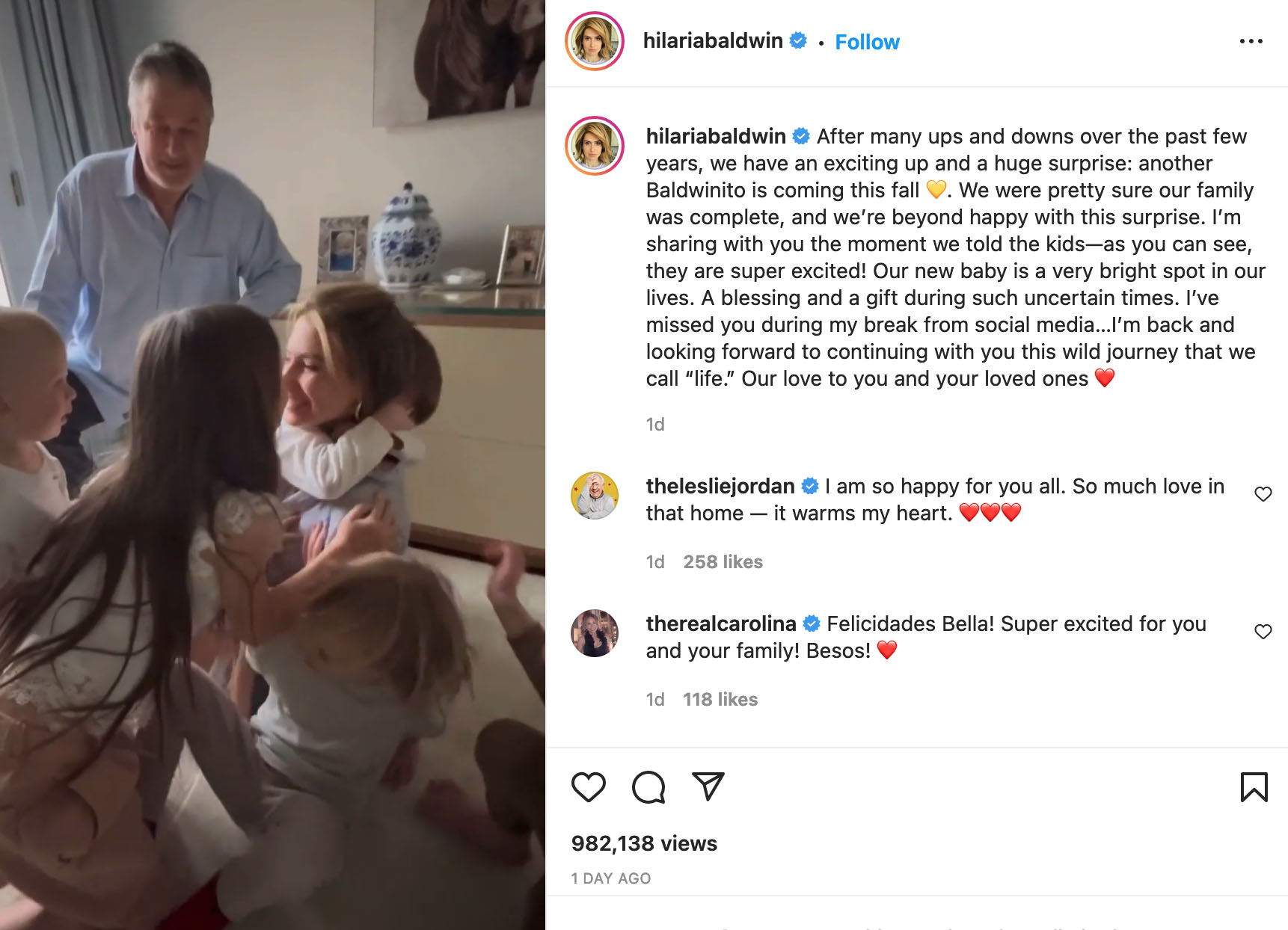 Alec Baldwin va fi tată pentru a şaptea oară