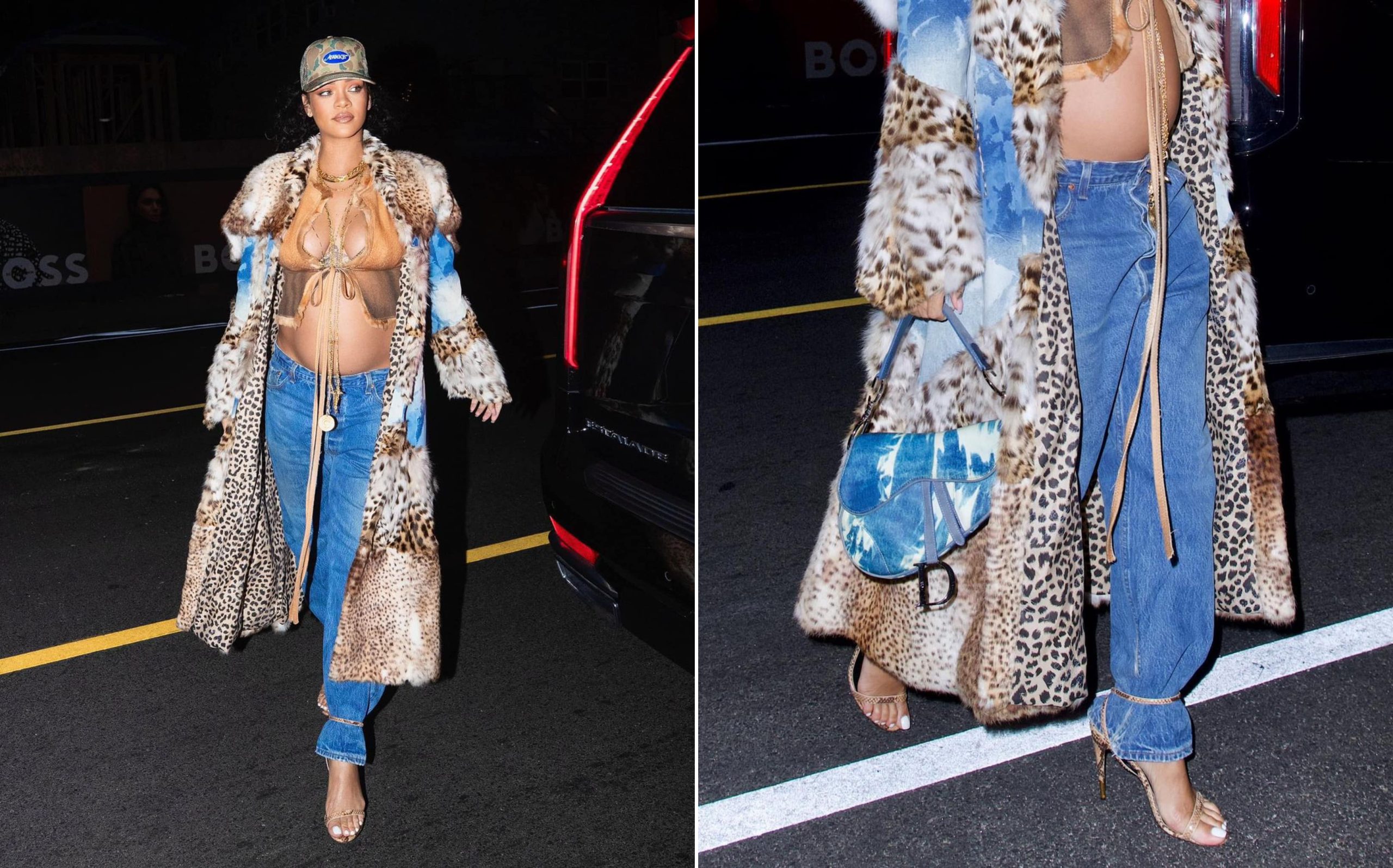 Rihanna reinventează stilul vestimentar în timpul sarcinii. Artista nu renunţă la hainele transparente şi provocatoare