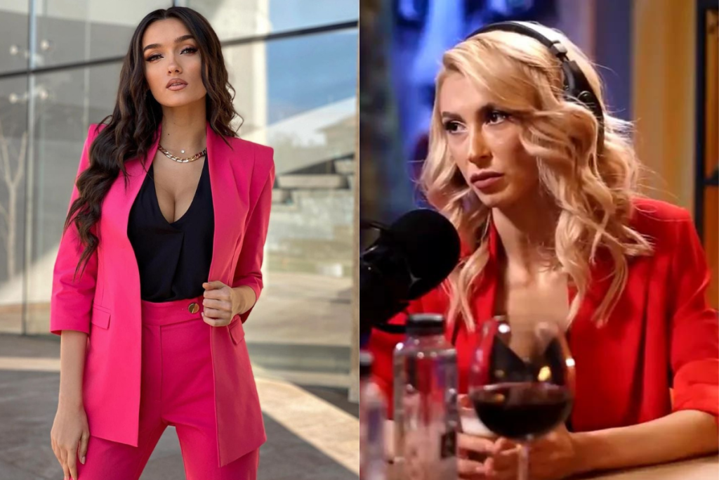 Viviana Sposub și Andreea Bălan au în comun și sacourile în culorile focului