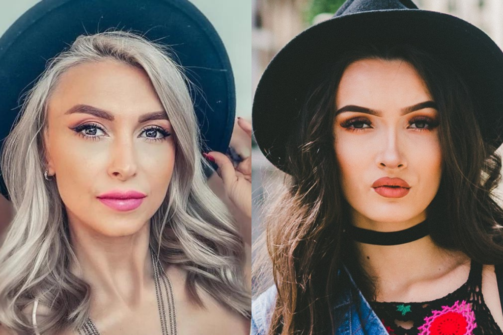 Pălăriile sunt un accesoriu comun pentru Andreea Bălan și Viviana Sposub