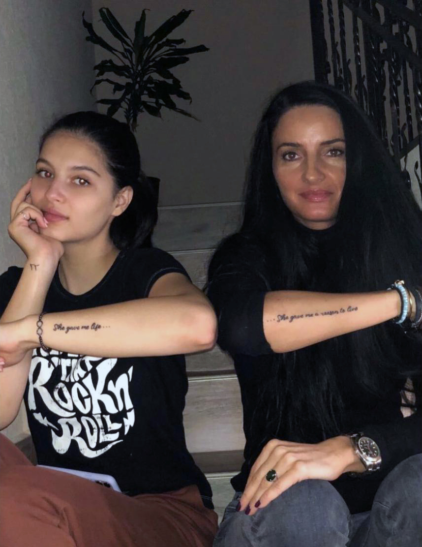 Carmina, fiica lui Liviu Vârciu și mama ei, Ami Teiceanu, se înțeleg perfect