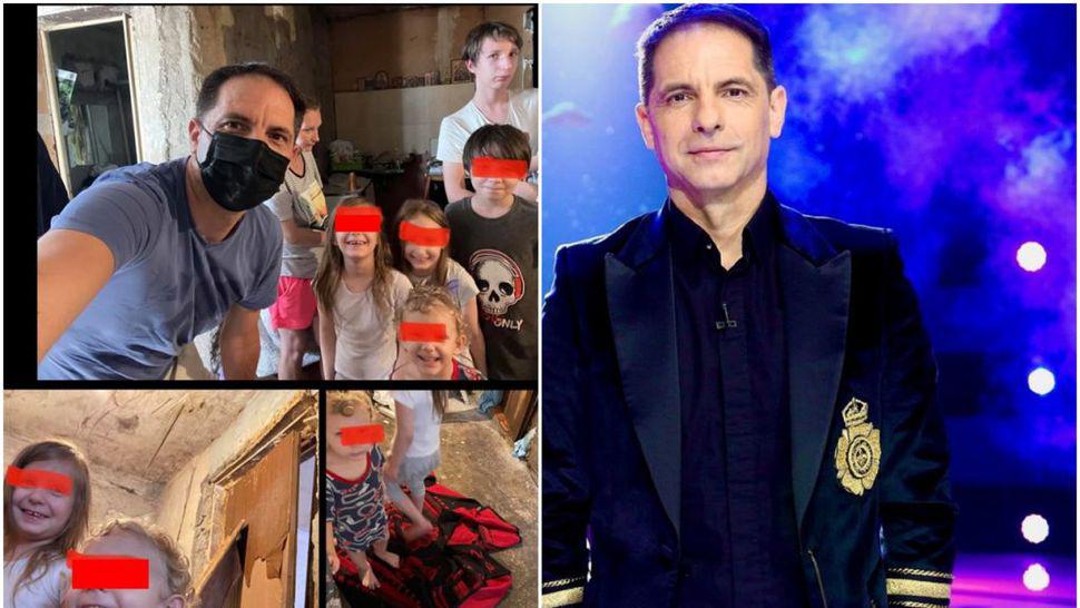 Dan Negru, alături de copilașii care trăiau ca în Evul Mediu