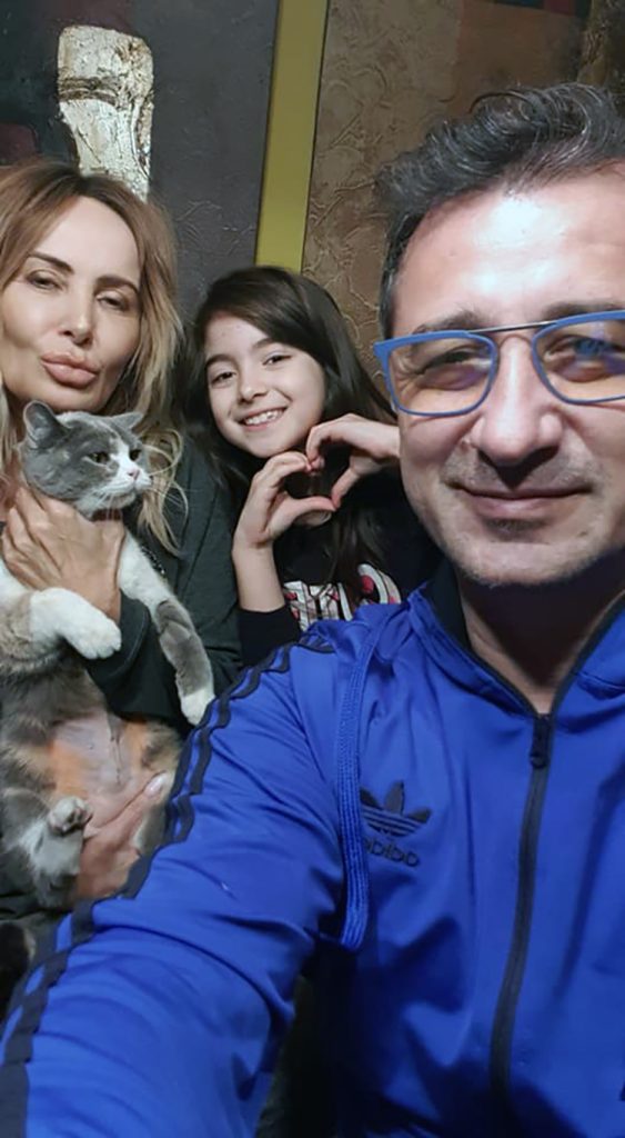 Daniela Gyorfi alături de George Tal și de fiica lor