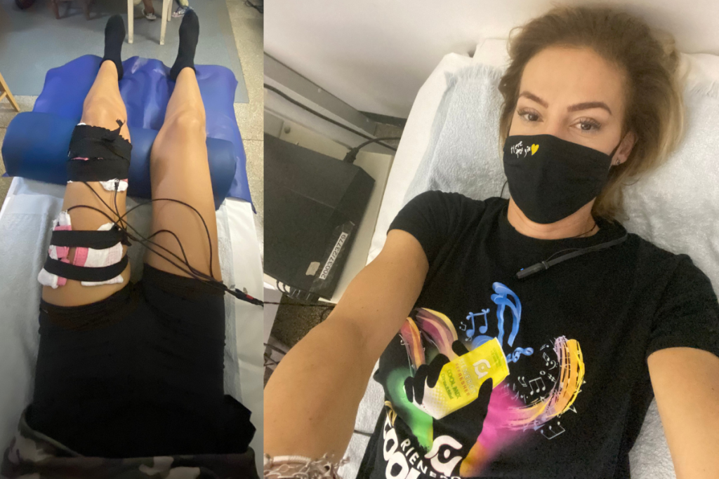 Roxana face fizioterapie, după accidentarea la „Survivor România”