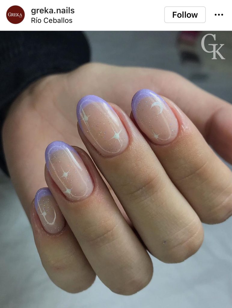 8 modele de unghii lila