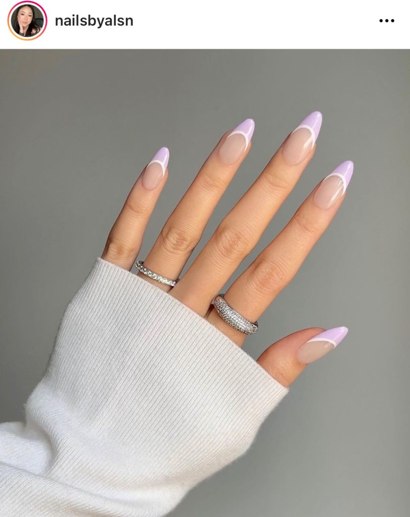 8 modele de unghii lila