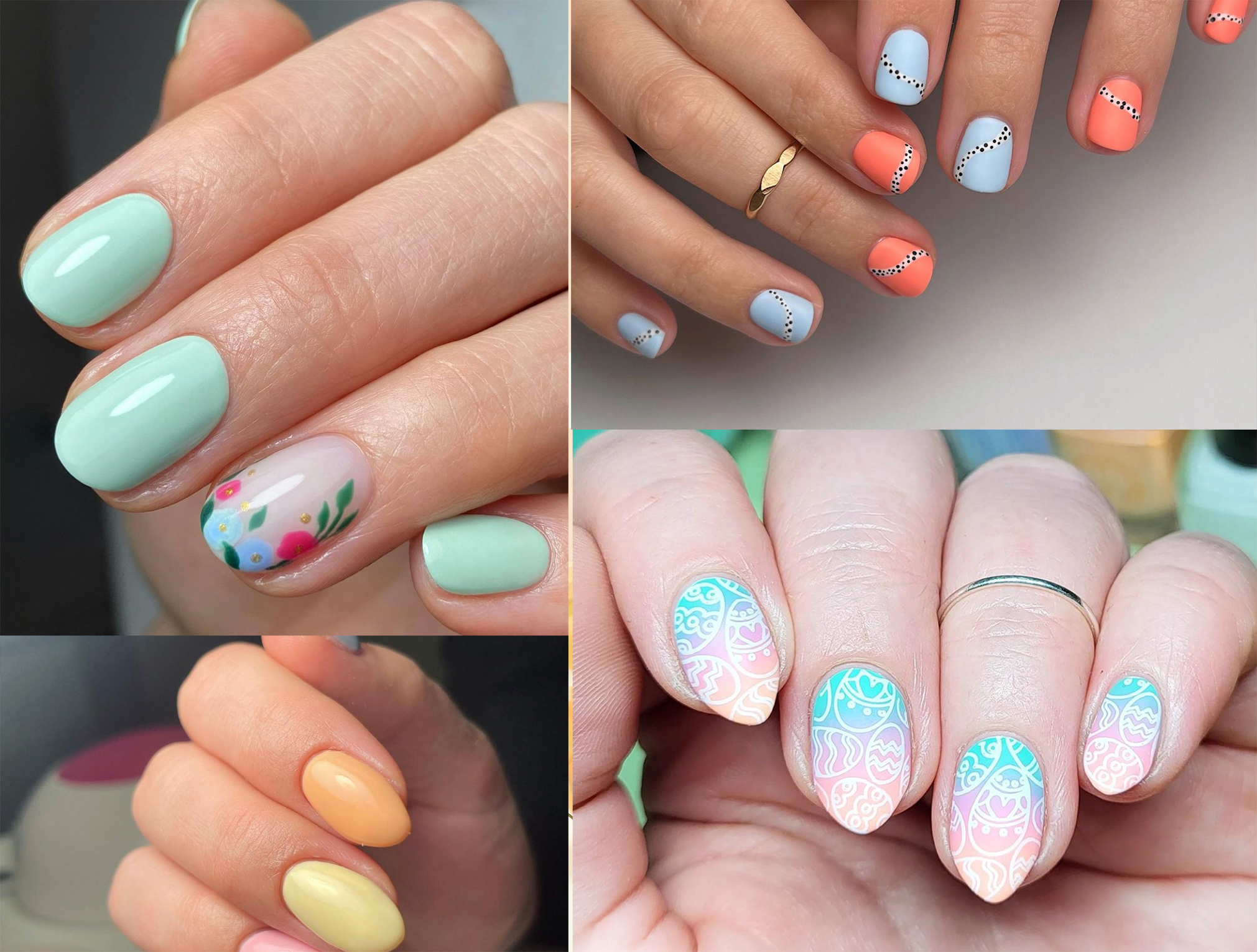 Modele de unghii de Paşte