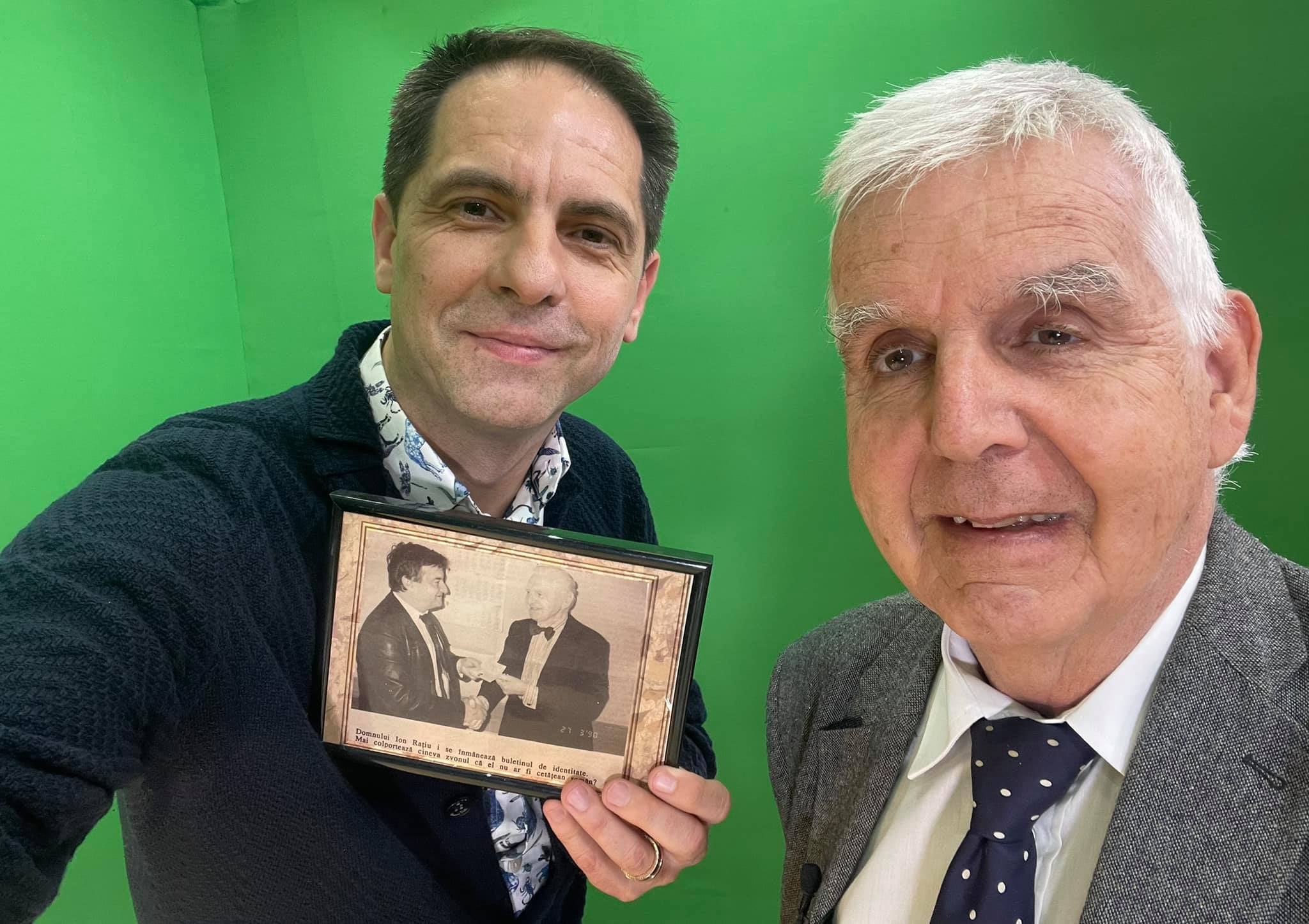 Dan Negru alaturi de Indrei Ratiu fiul lui Ion Ratiu