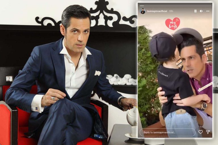 Ce tată grijuliu este Ștefan Bănică Jr. Imagine adorabilă cu fiul său cel mic