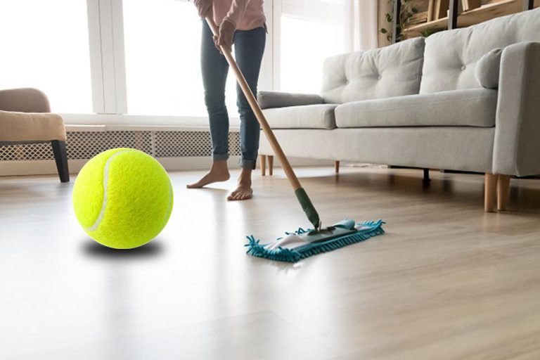 Cum elimini zgârieturile de pe parchet cu o minge de tenis. Trucul este genial