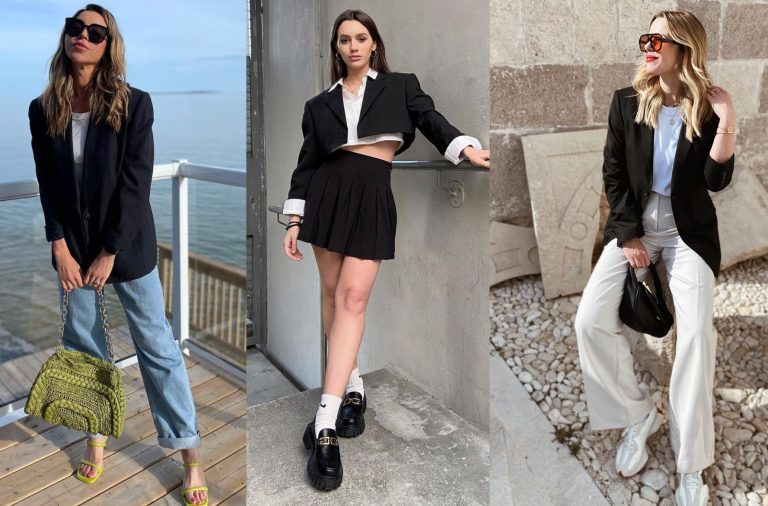 Un sacou negru, 5 ţinute diferite. Cum poţi purta această piesă vestimentară ca să fii mereu în centrul atenţiei