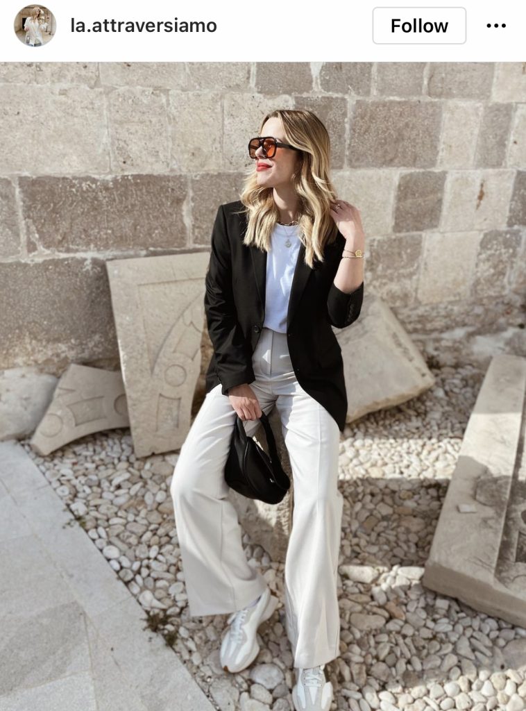 Un sacou negru, 5 ţinute diferite