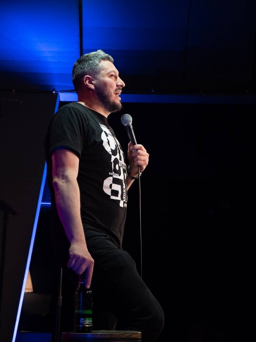 Sorin Pârcălab și-a început cariera de comediant în clasa a 8-a