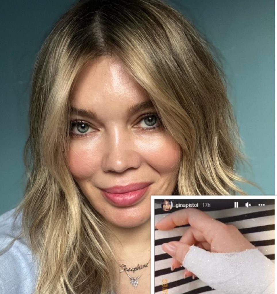 Gina Pistol a ajuns la spital după o accidentare la filmări