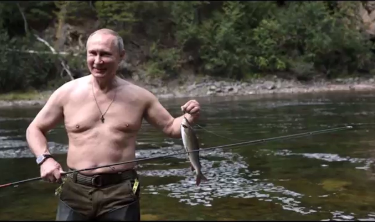 Pescuitul, plăcerea nevinovată a lui Vladimir Putin