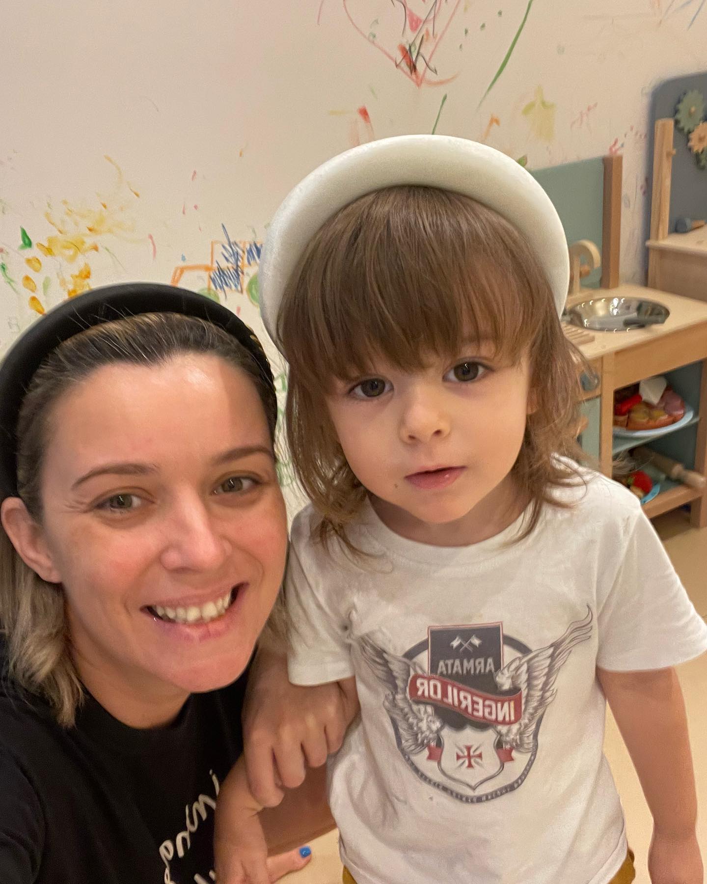 Diana Dumitrescu și fiul ei, Carol