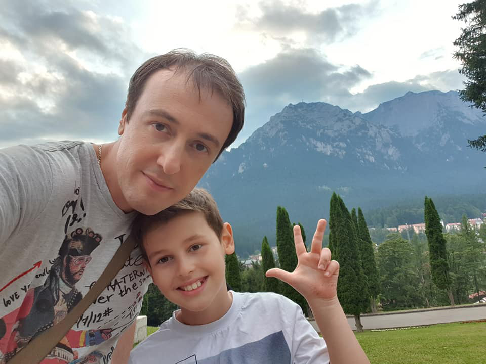 Călin Geambașu, alături de fiul său, DaviN