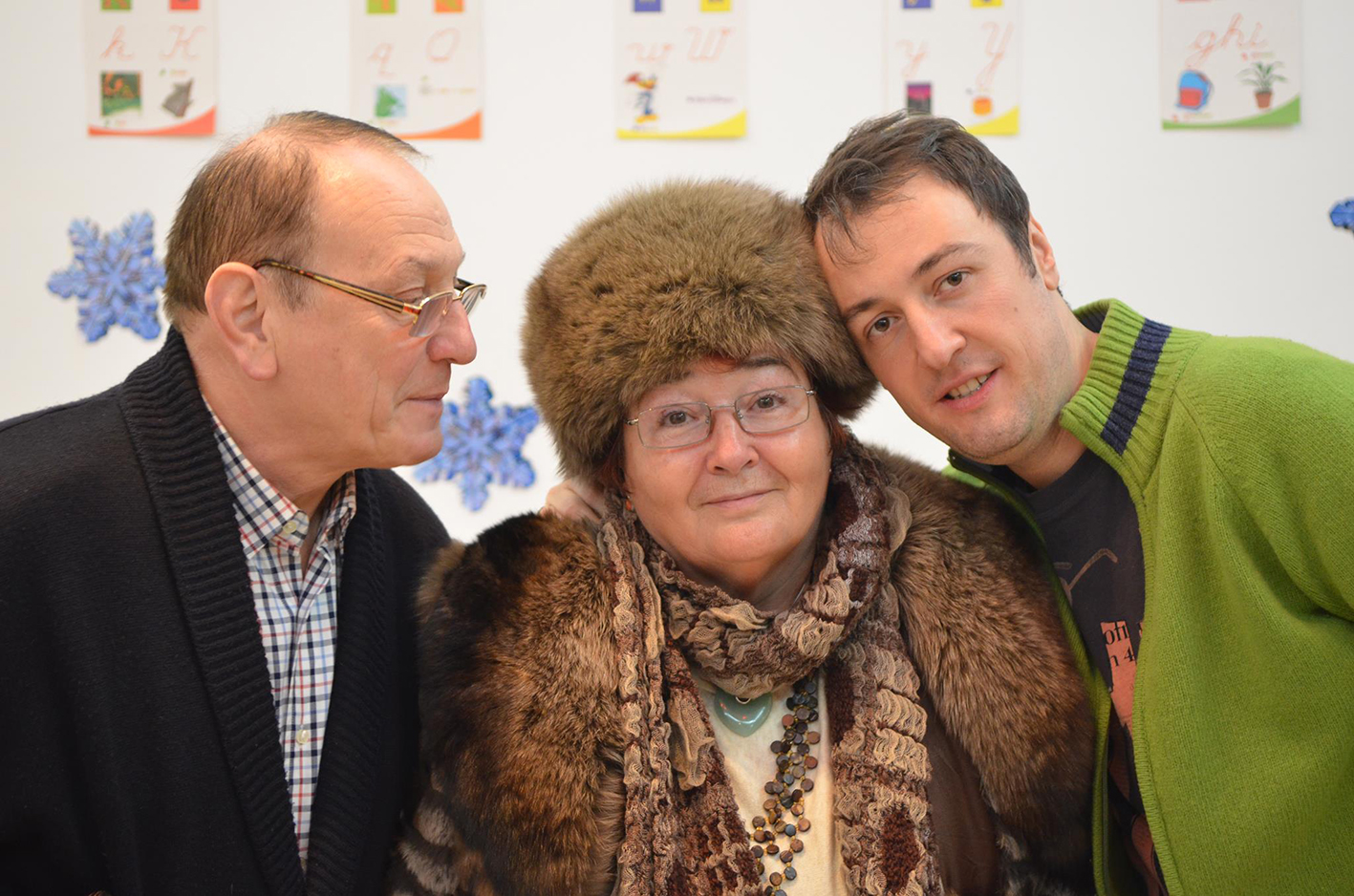 Călin Geambașu, alături de părinții săi