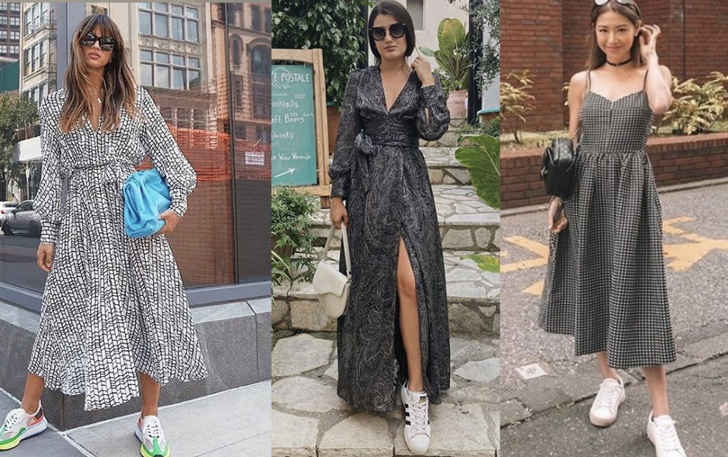 Rochii de vară de zi care merg cu adidași