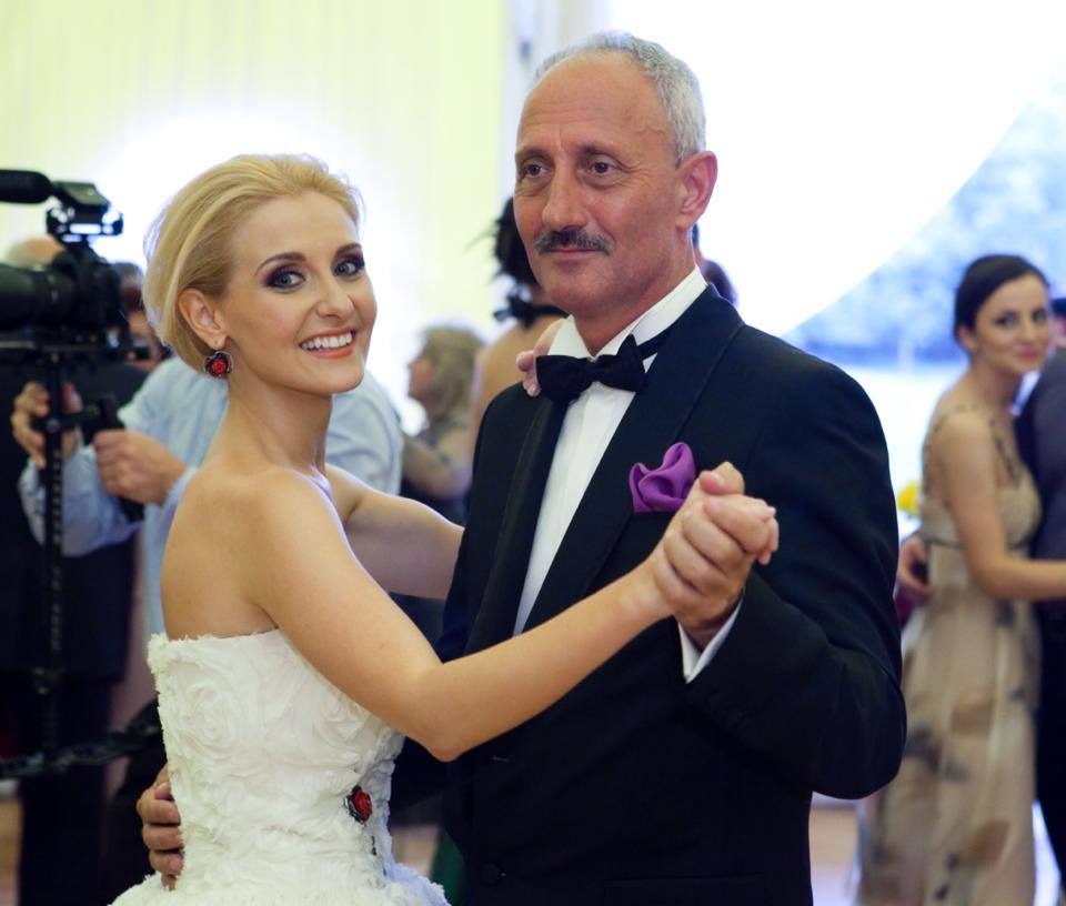 Alina Sorescu și tatăl ei