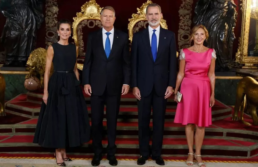 Carmen Iohannis la dineul oferit de Regina Letizia și de Regele Felipe ai Spaniei