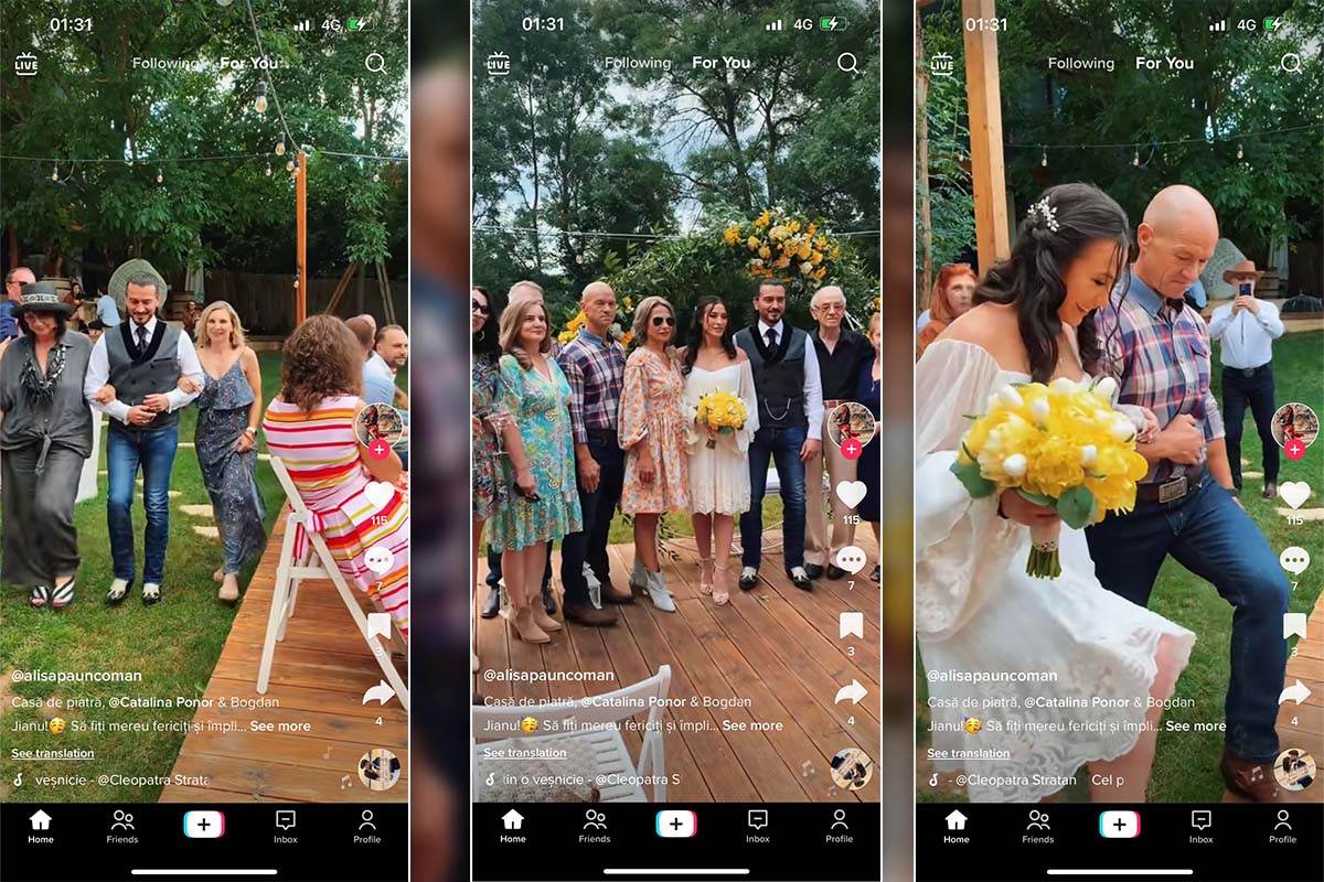 Cătălina Ponor s-a căsătorit cu Bogdan Jianu