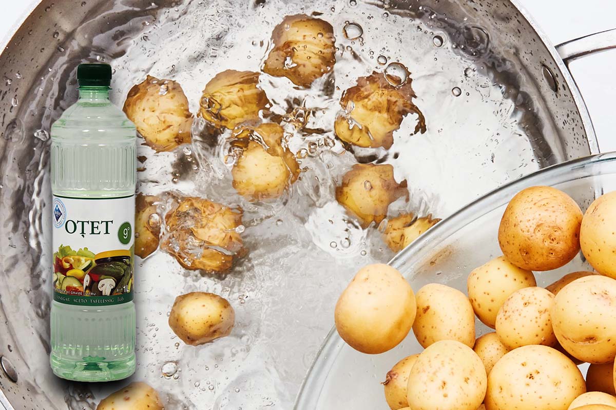 De ce să pui oțet în apa în care fierbi cartofii
