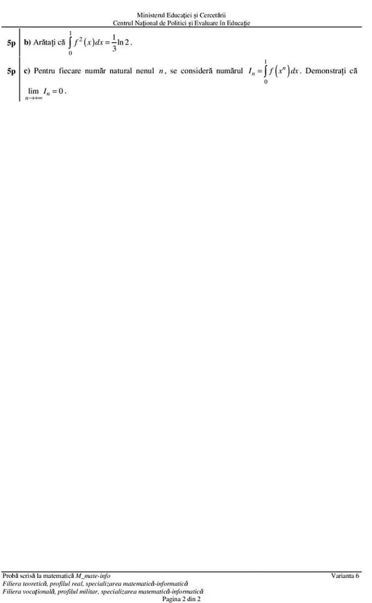 Ce subiecte au picat la Bacalaureat la matematică în ultimii ani