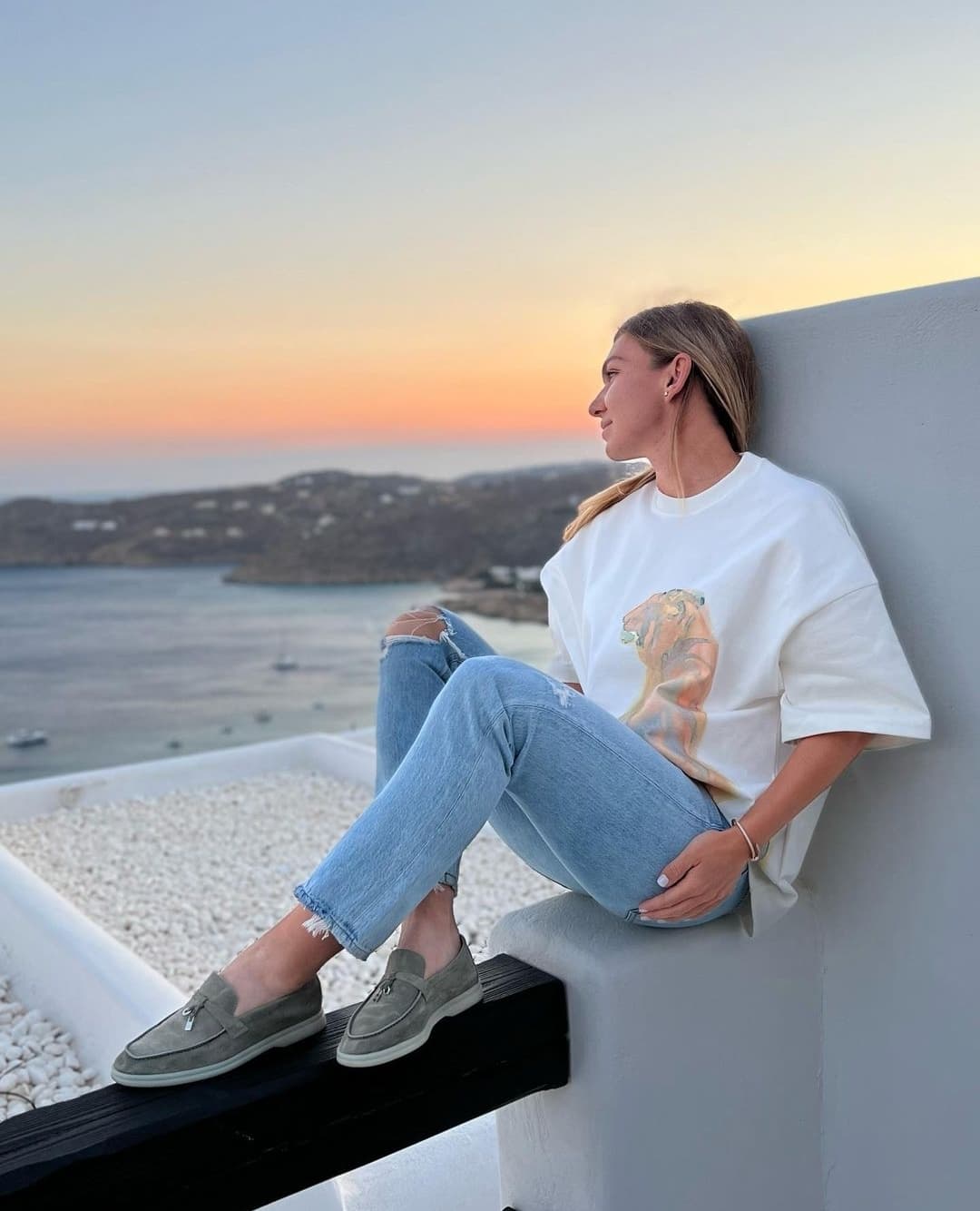 Simona Halep, imagini din vacanța petrecută în Grecia