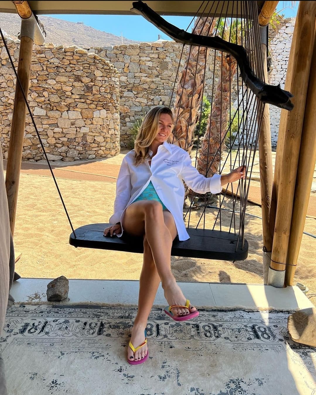 Simona Halep, imagini din vacanța petrecută în Grecia