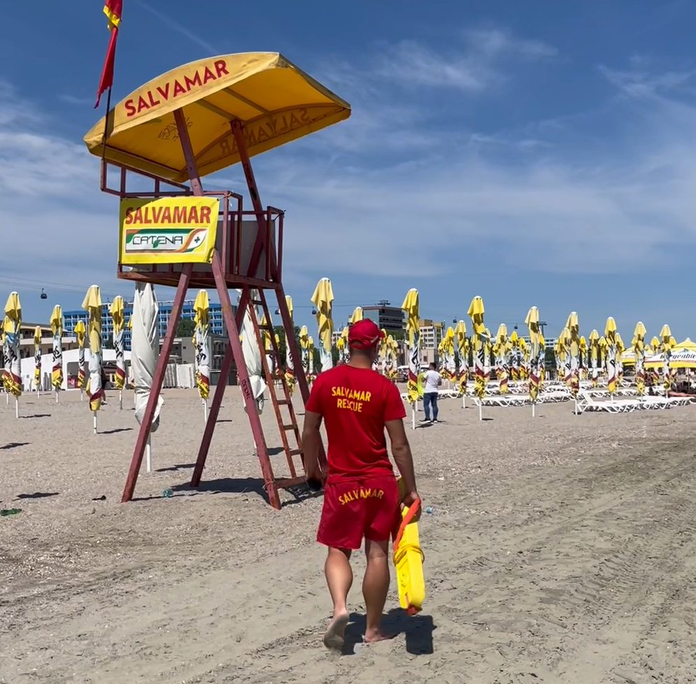 Plaja supravhegheată de salvamari