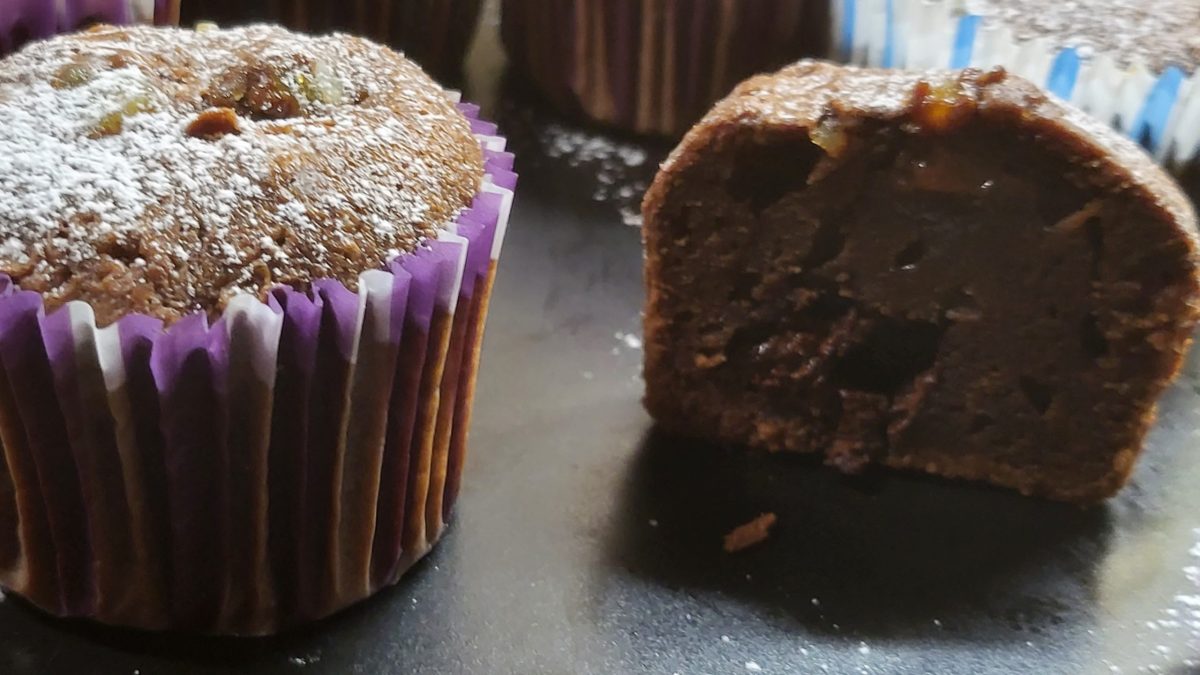 Brioșă cremoasă cu ciocolată