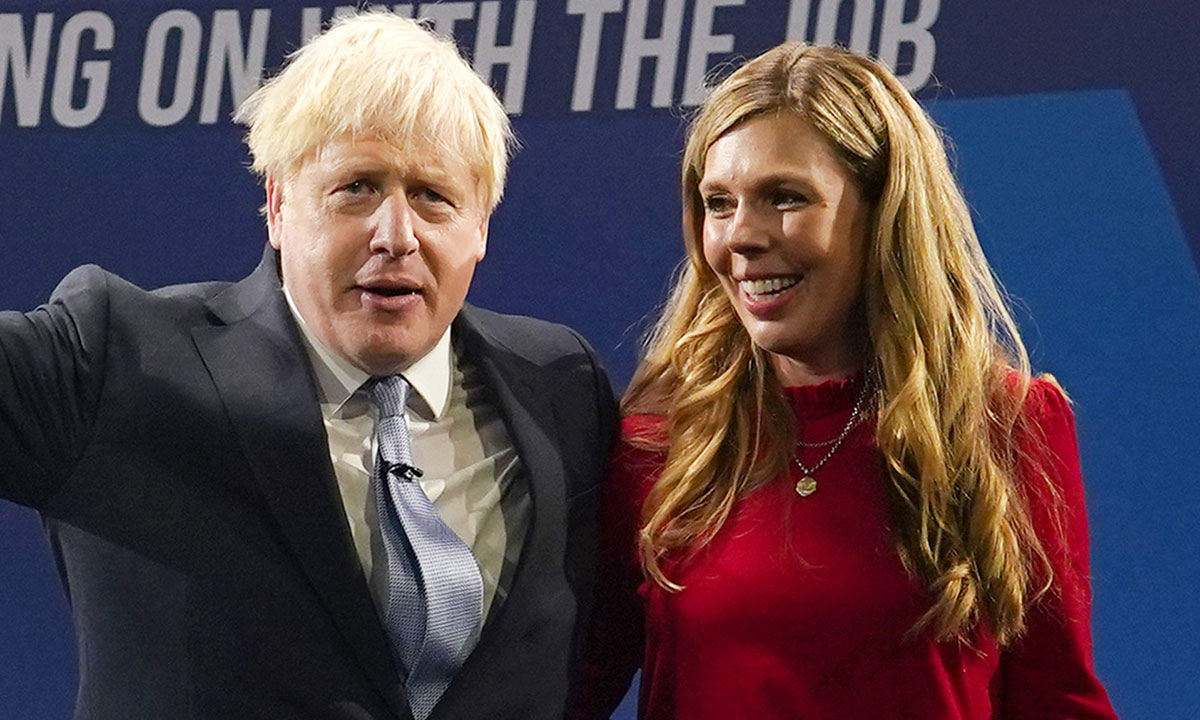 Boris Johnson și soția sa, Carrie Symonds