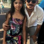 Alături de Ianca, atunci când era mică