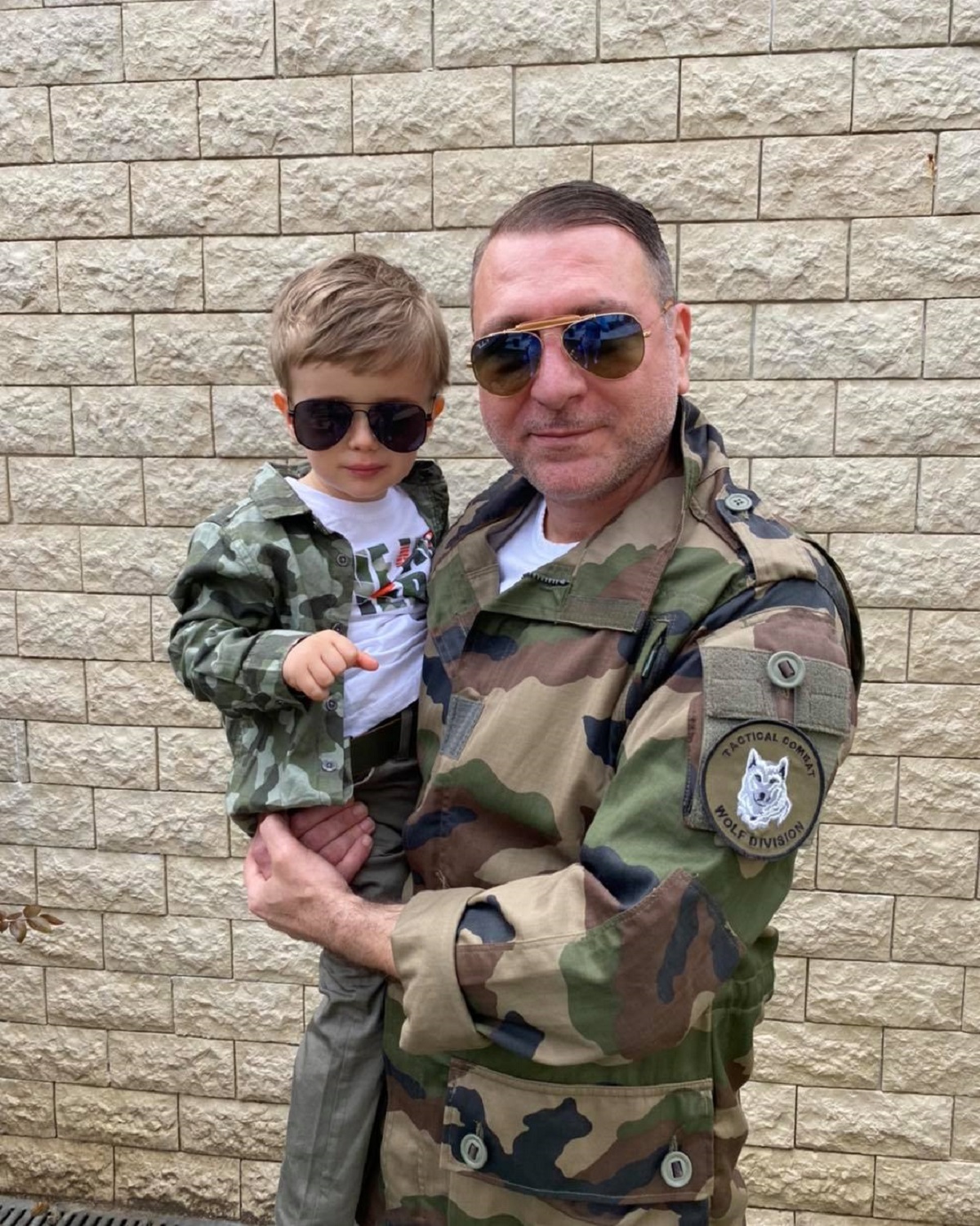 Christian Sabbagh, alături de fiul lui cel mic