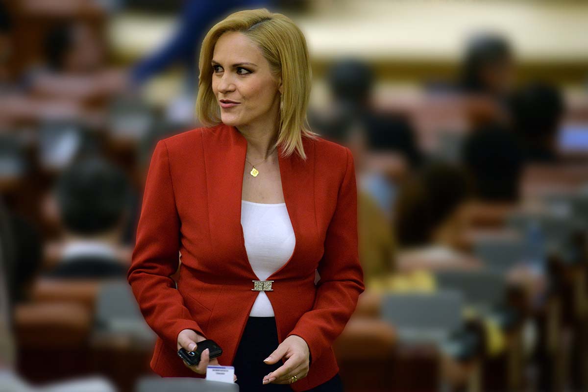 Gabriela Firea, pe vremea când prezenta știri la TVR