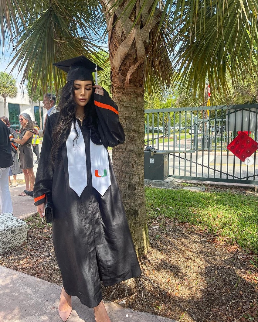 Ioana Țiriac, la momentul absolvirii