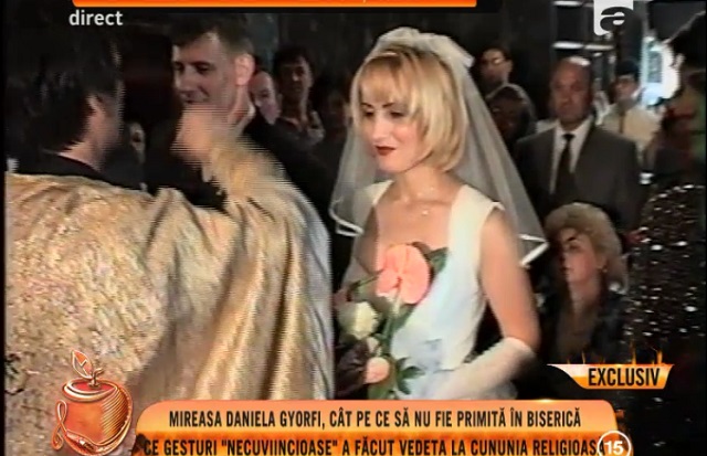 Daniela Gyorfi, la prima nuntă