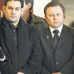 Ionuș și Dragoș, la înmormântarea tatălui lor