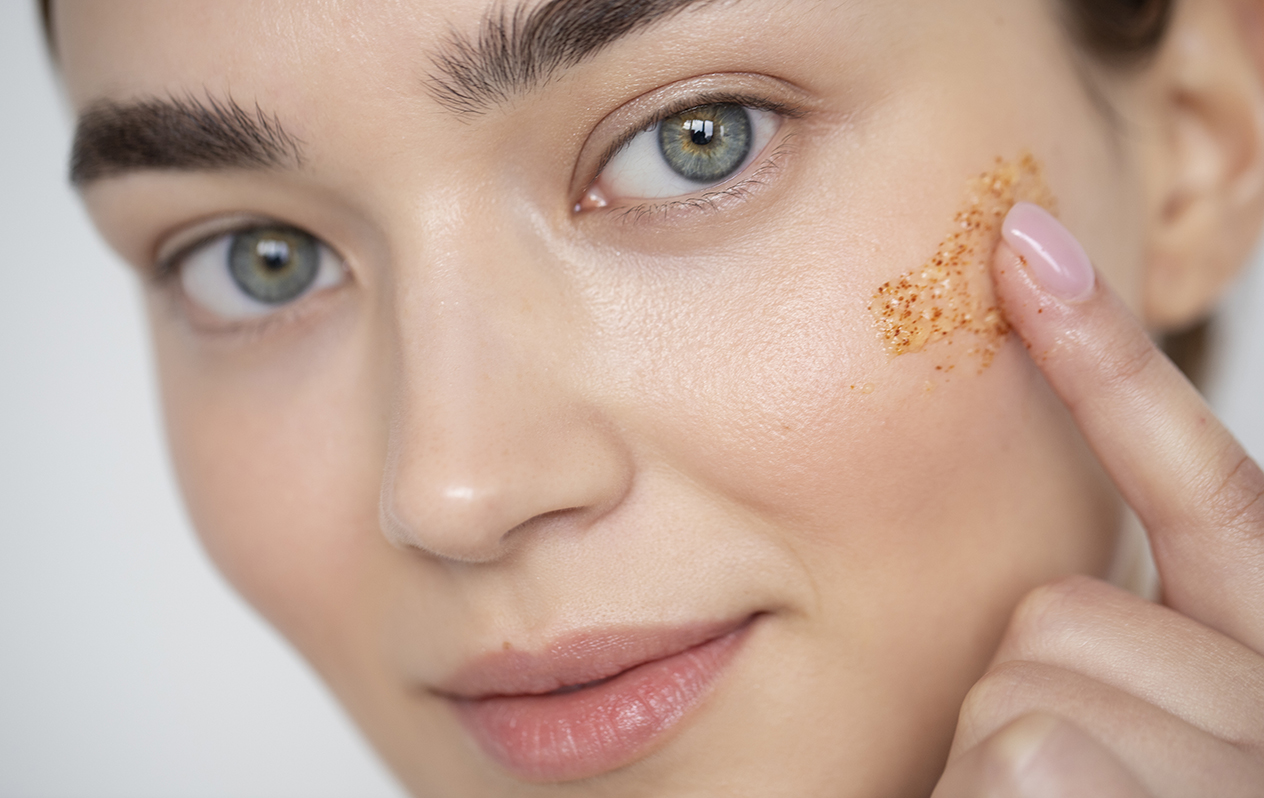 Scrub natural pentru față și corp