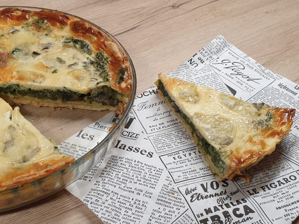 Tartă cu spanac și gorgonzola.Foto: Oana Matei/ego.ro