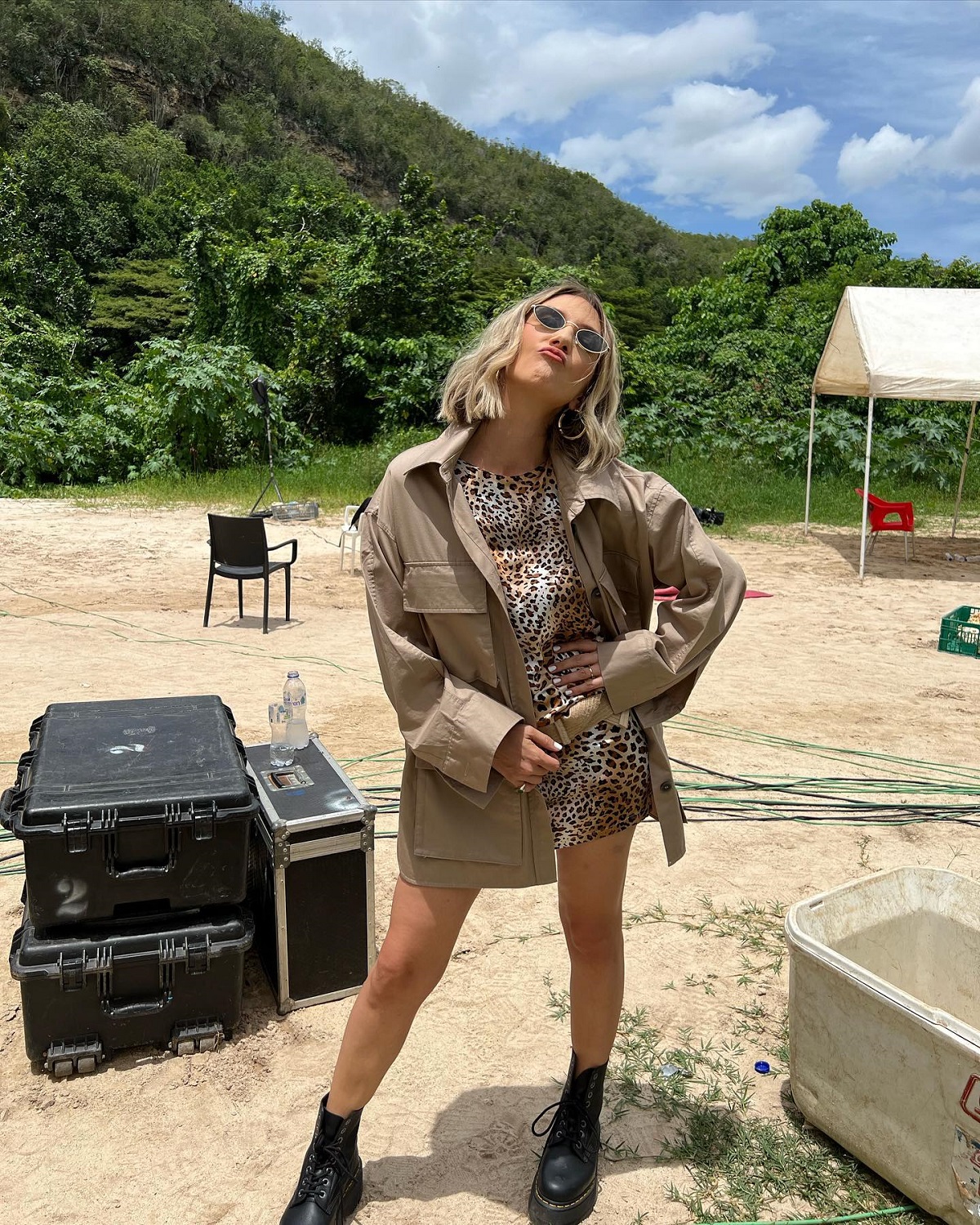 Adela Popescu, imagini din Republica Dominicană