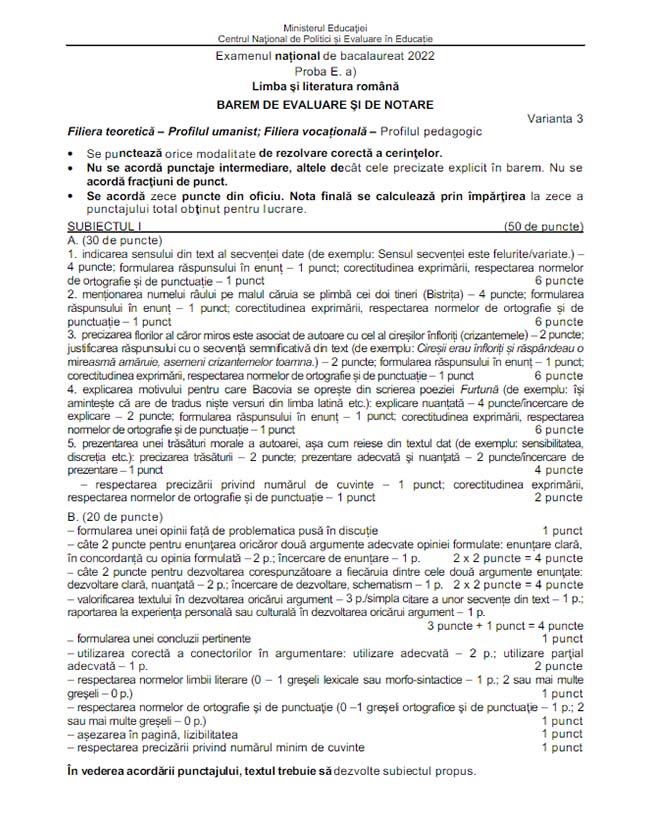 Barem corectare, uman