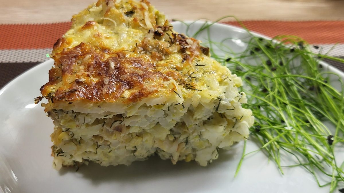 budincă cu dovlecei și orez