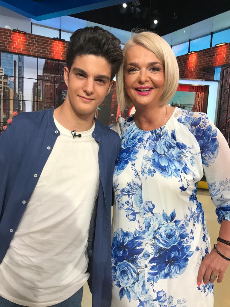 Iuliana Marciuc și fiul ei, David