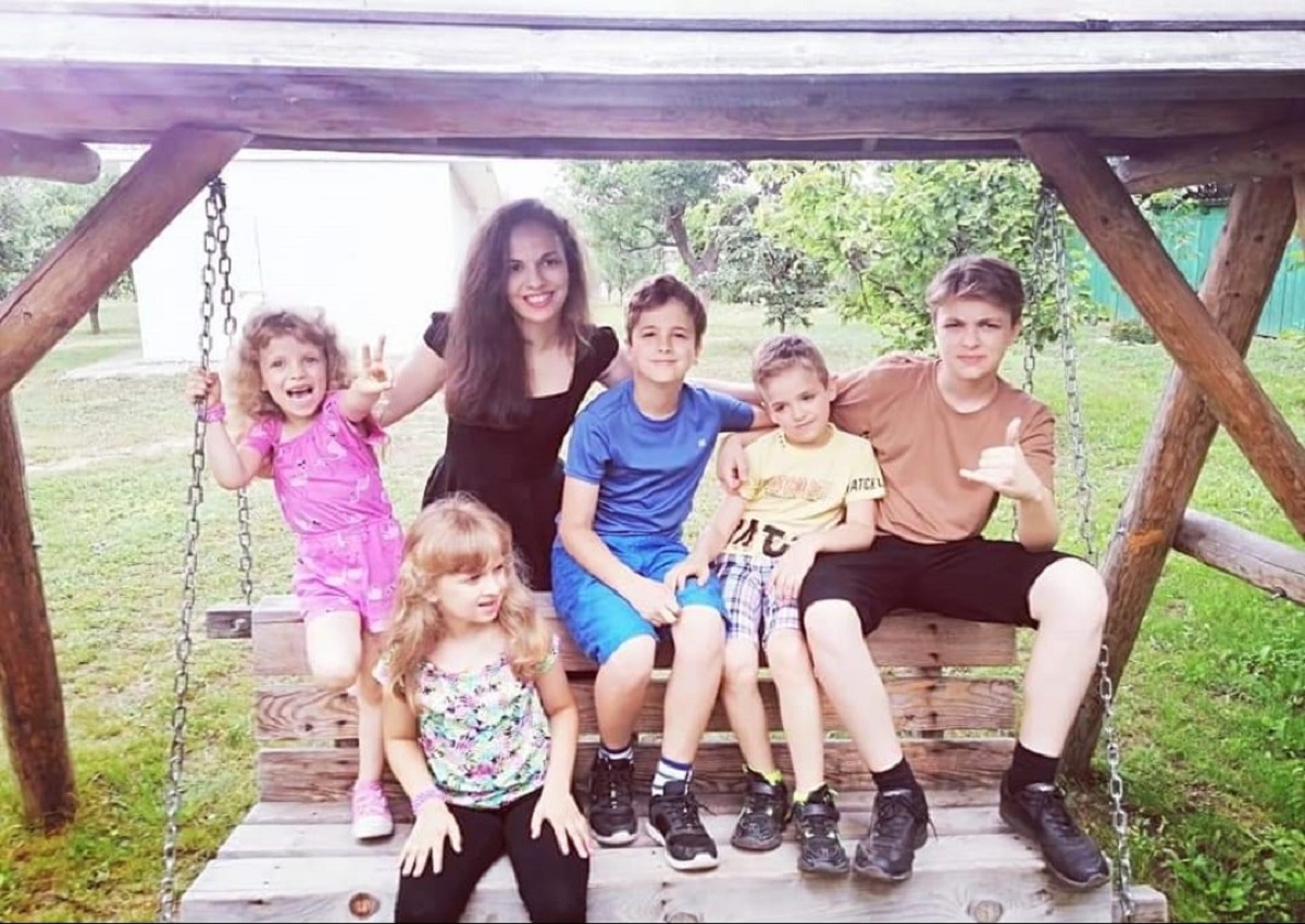 Raluca Ciocârlan și copiii
