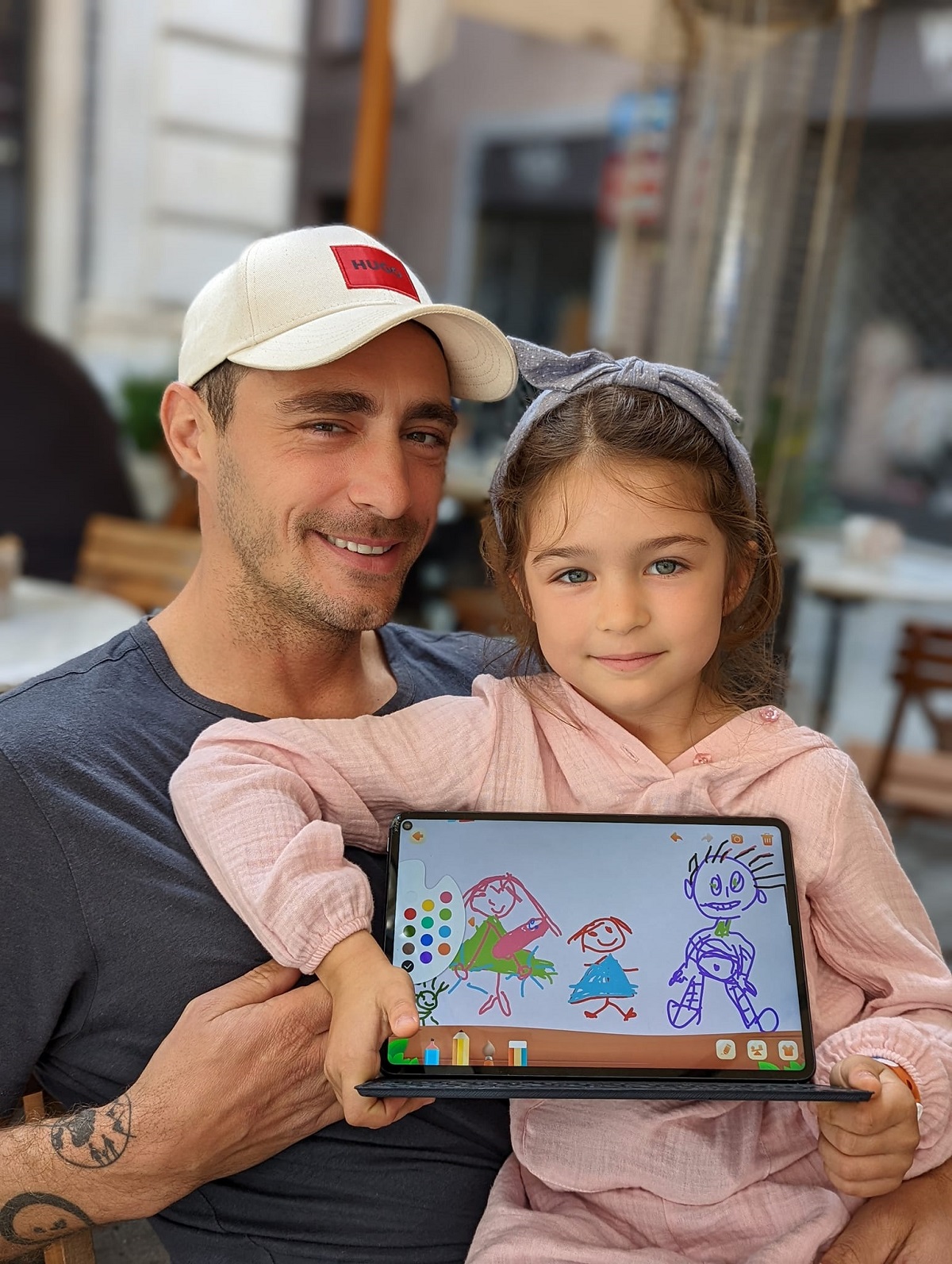 Vladimir Drăghia și fetița lui