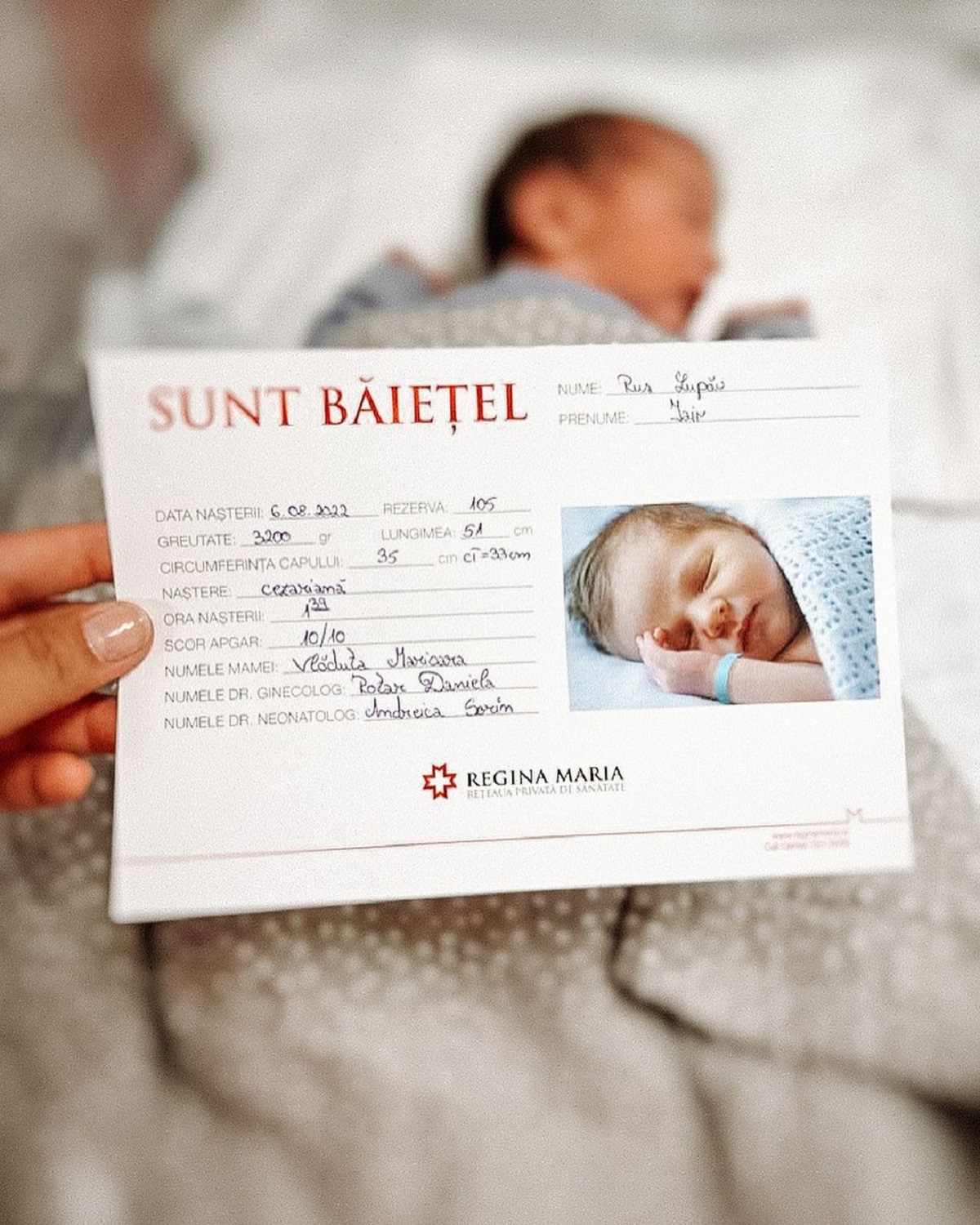 Vlăduța Lupău a devenit mamă