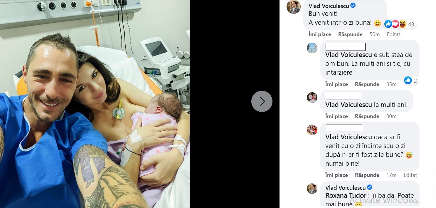 Vladimir Drăghia a devenit tată de fată pentru a doua oară