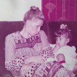 Alexandra Velniciuc și mama ei